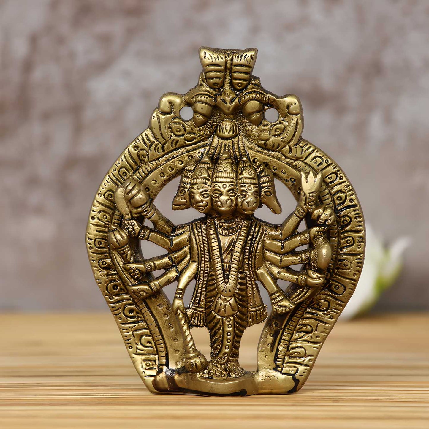 Panchmukhi Lord Hanuman Brass Idol Statue