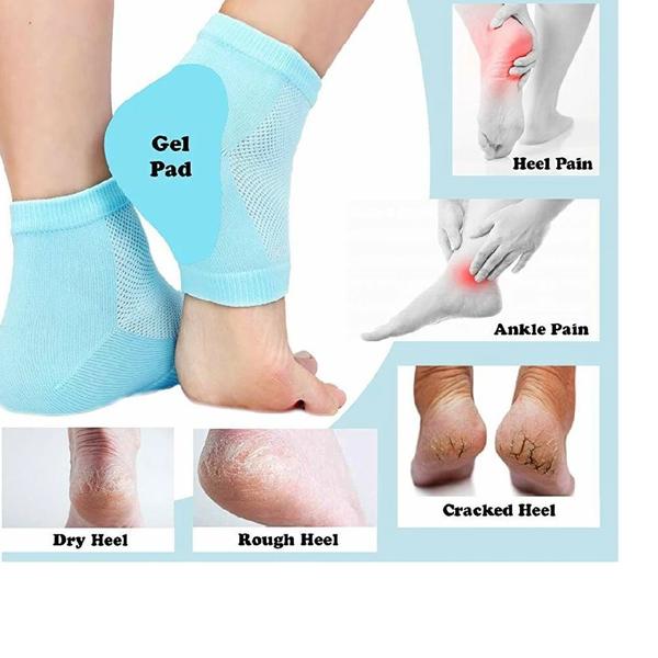 343 Heel Pain Relief Silicone Gel Heel Socks – Ultimate Comfort & Protection