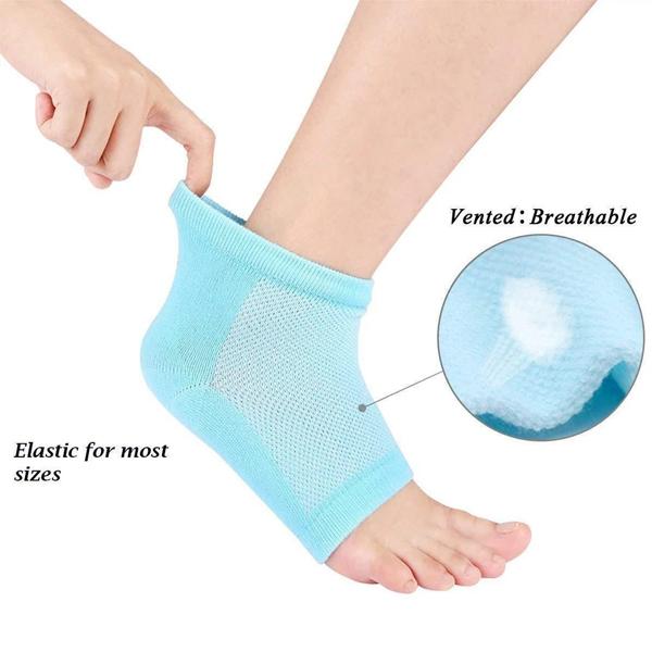 343 Heel Pain Relief Silicone Gel Heel Socks – Ultimate Comfort & Protection