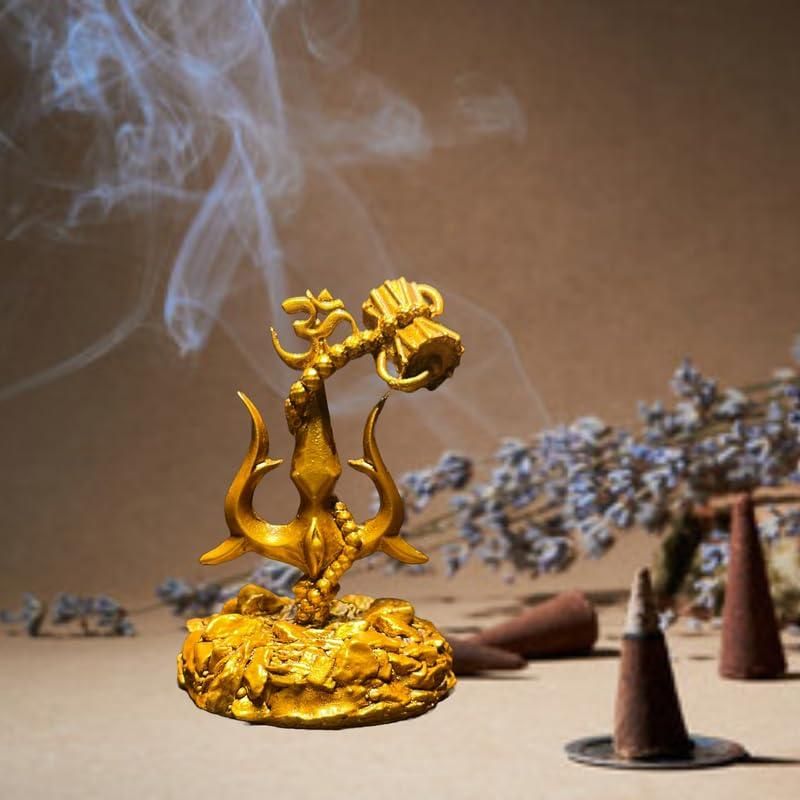 Trishul with Damru Decorative Showpiece