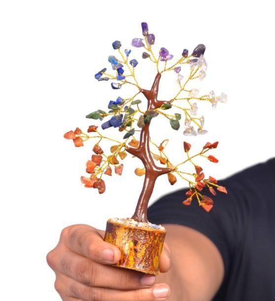 Home Decor Crystal Tree - 7 Chakra Stones