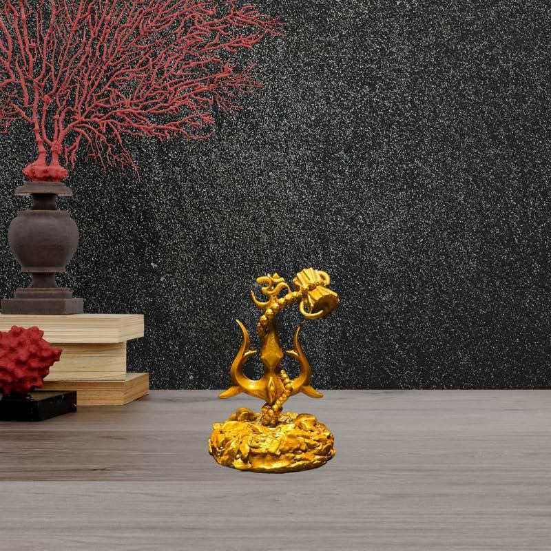 Trishul with Damru Decorative Showpiece