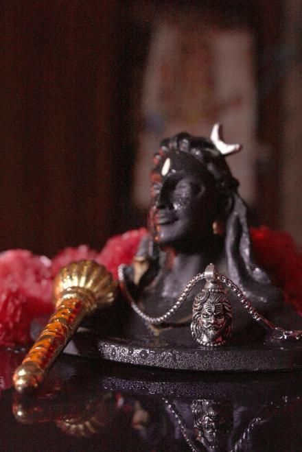 2 Face Pendent of Lord Hanuman and Shankar with Chain