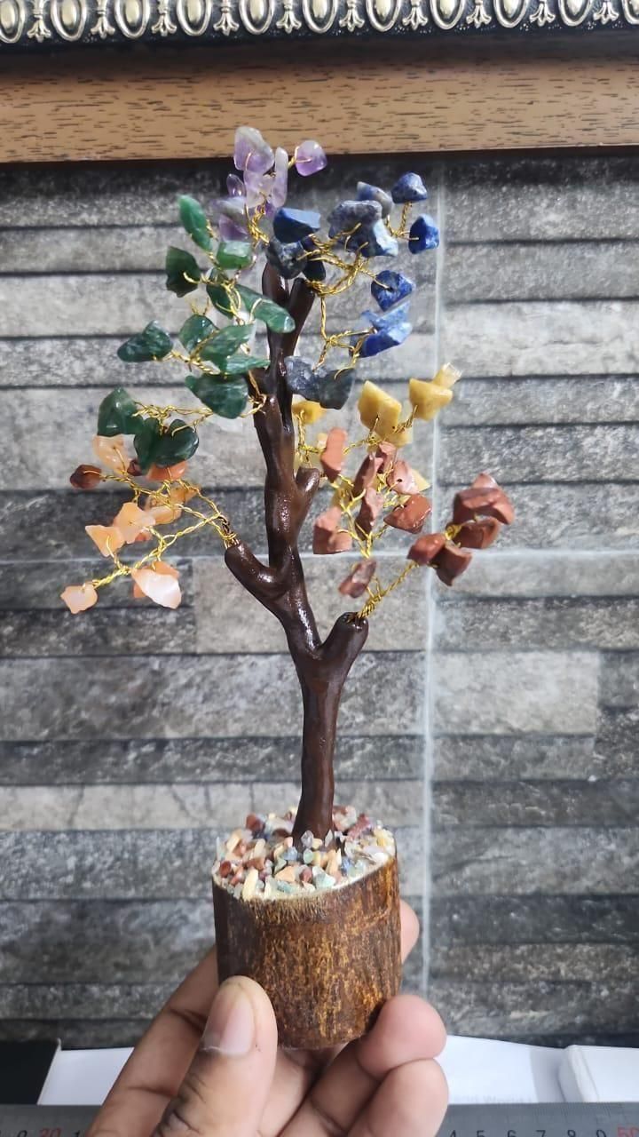 Home Decor Crystal Tree - 7 Chakra Stones