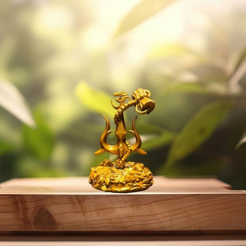 Trishul with Damru Decorative Showpiece