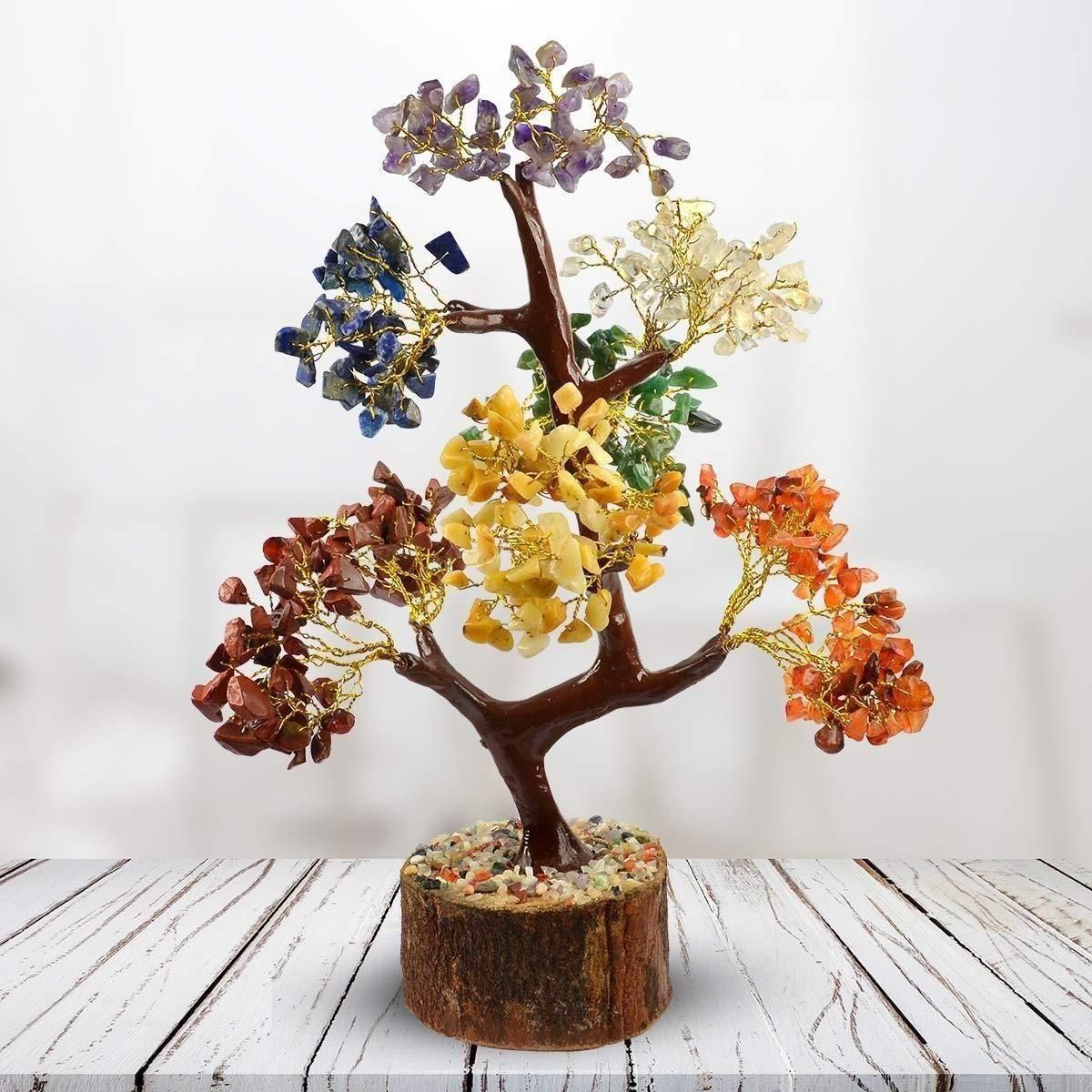 Home Decor Crystal Tree - 7 Chakra Stones
