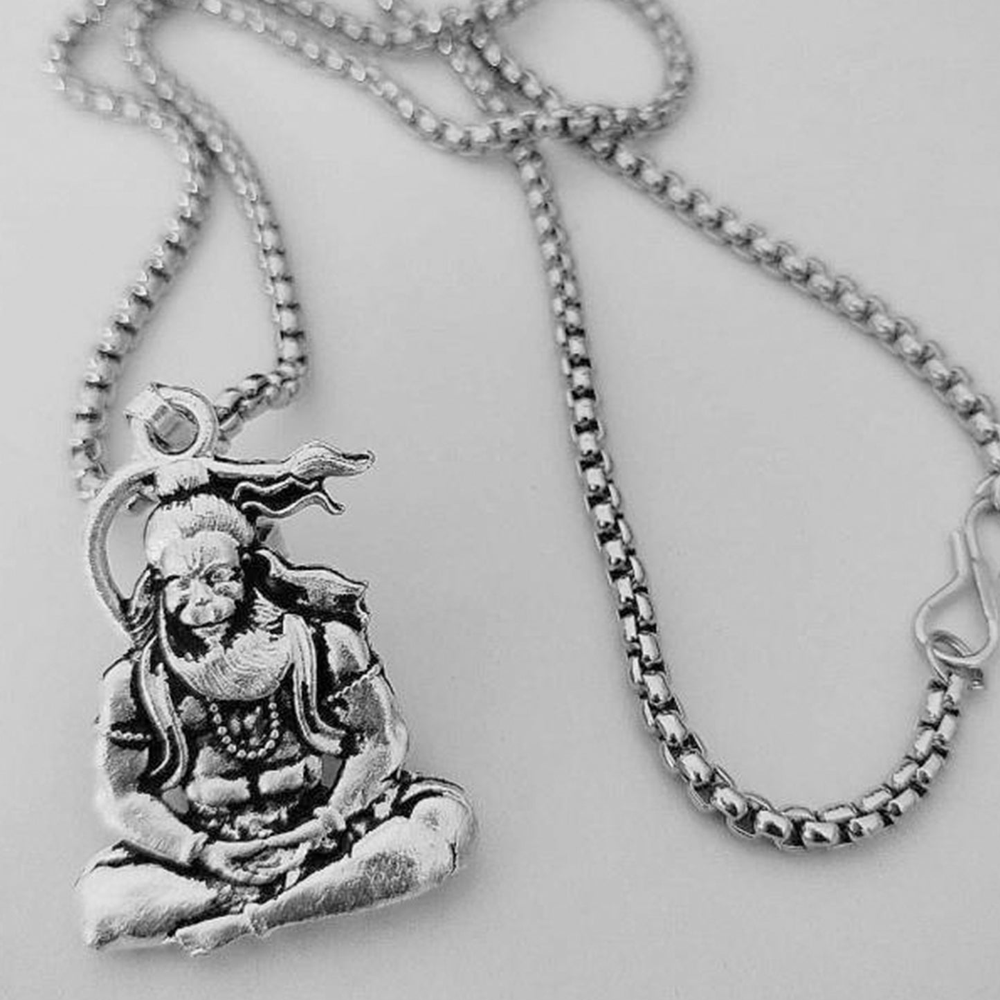 Hanuman Ji Pendant with Chain for Men And Women (1 Pc)