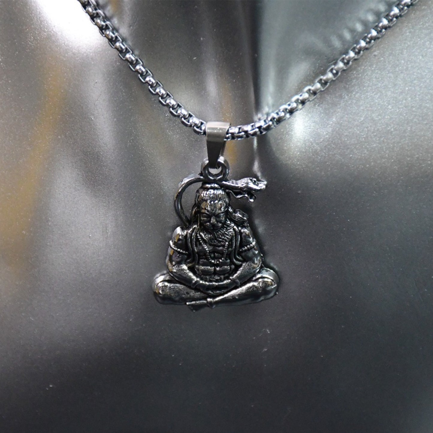 Hanuman Ji Pendant with Chain for Men And Women (1 Pc)